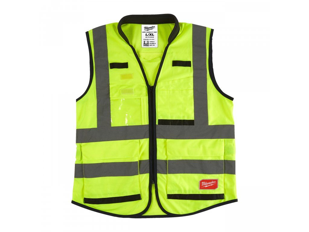 Milwaukee výstražná vesta Premium žlutá L/XL