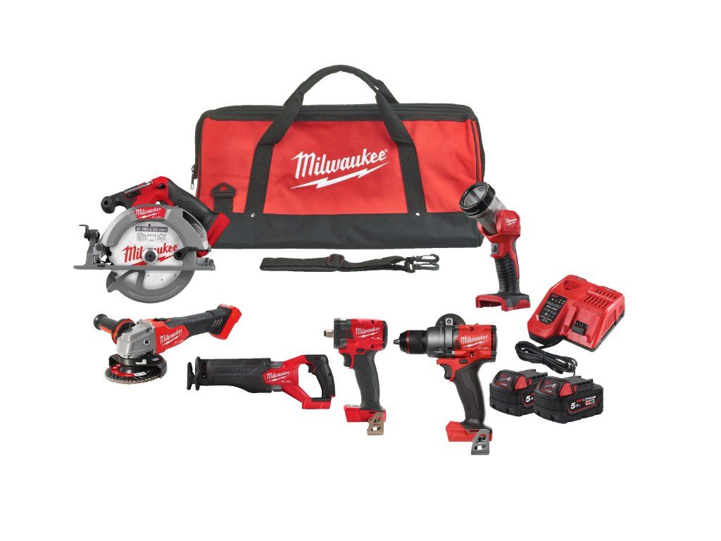 Milwaukee M18 FPP6H3-502B set aku nářadí