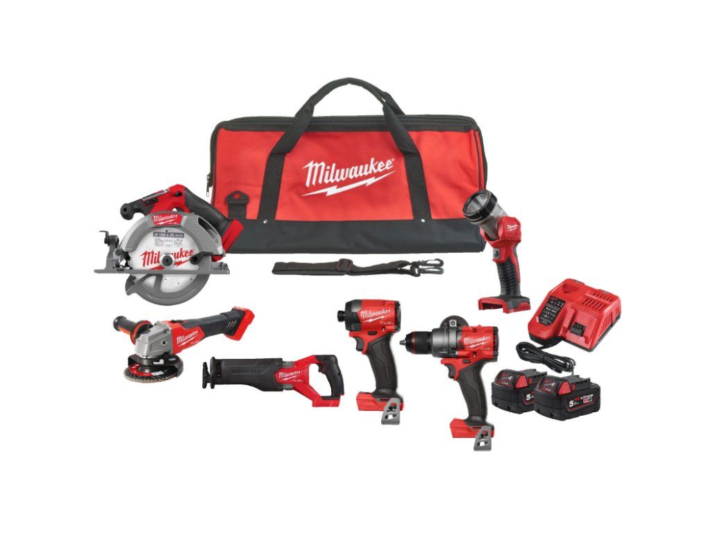 Milwaukee M18 FPP6G3-502B sada aku nářadí