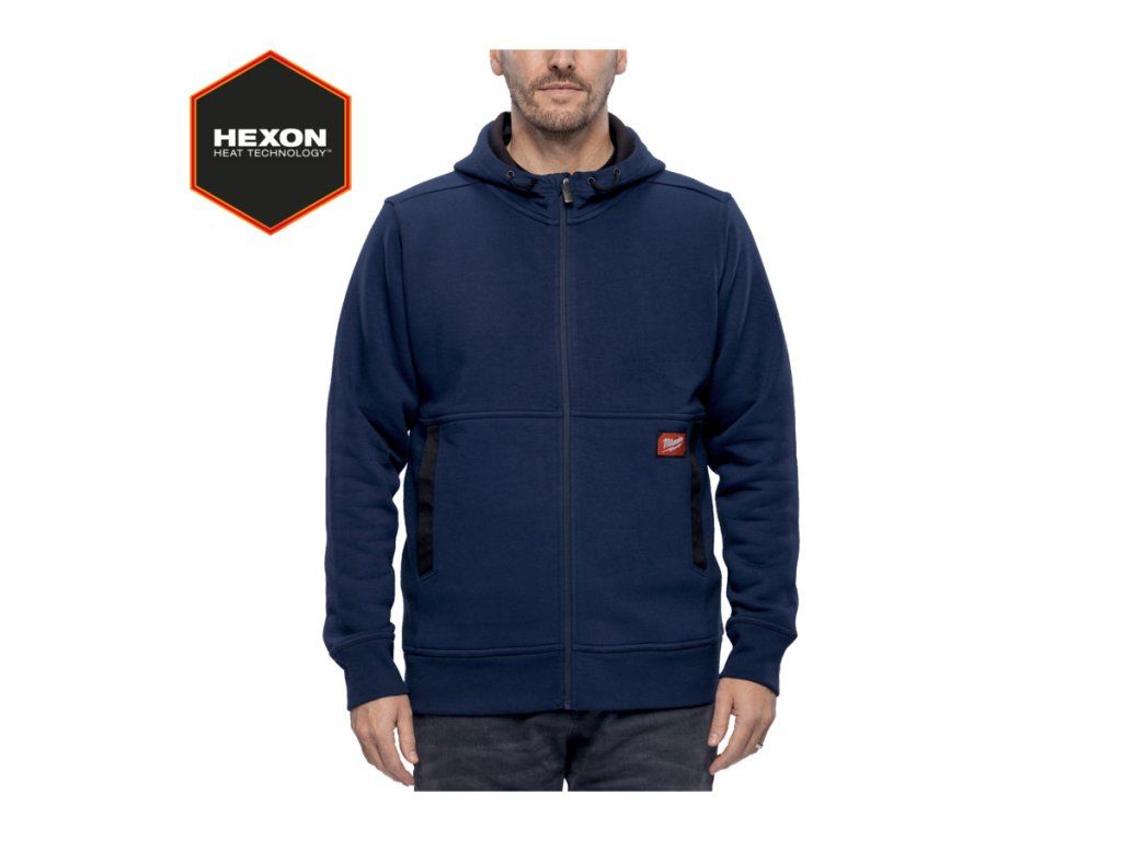 Milwaukee mikina Full-Zip Hoodie modrá